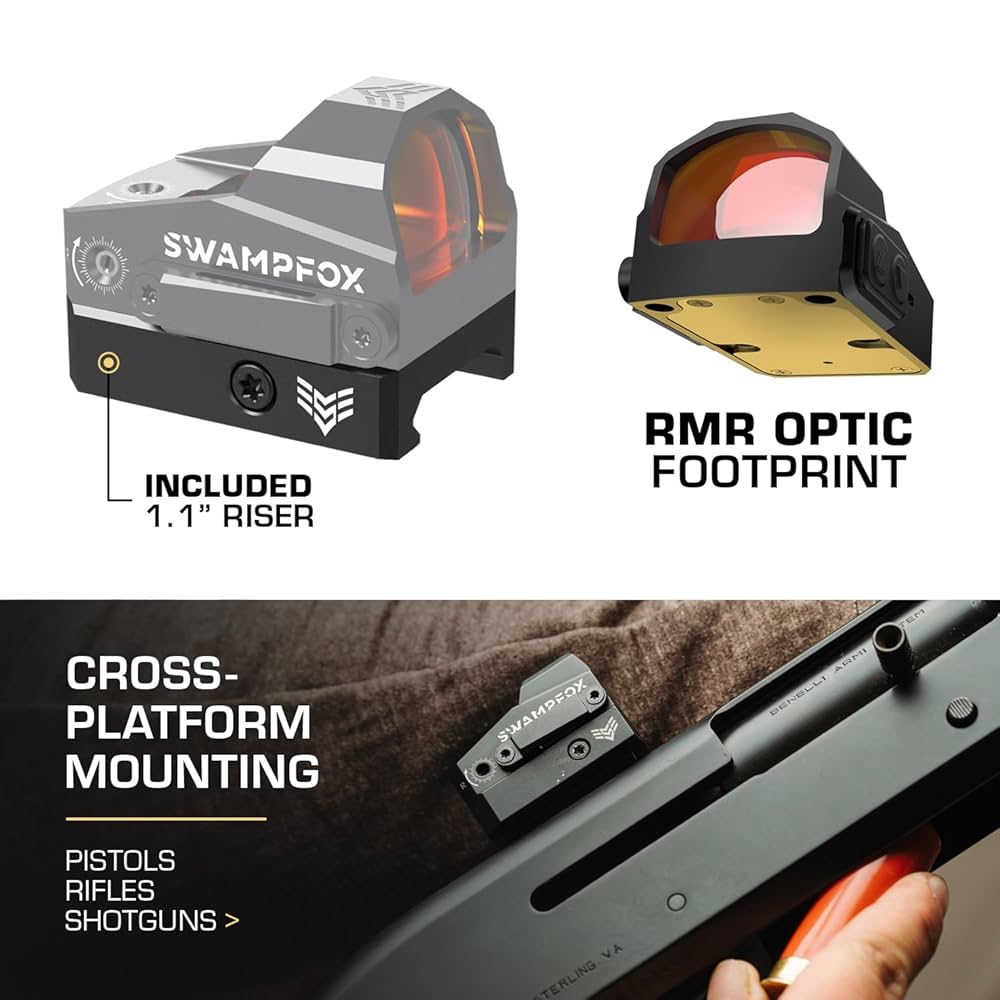 swampfox kingslayer　タイプ　マウント付き Amazon.com : Swampfox Kingslayer RMR Footprint 1x22 Pistol